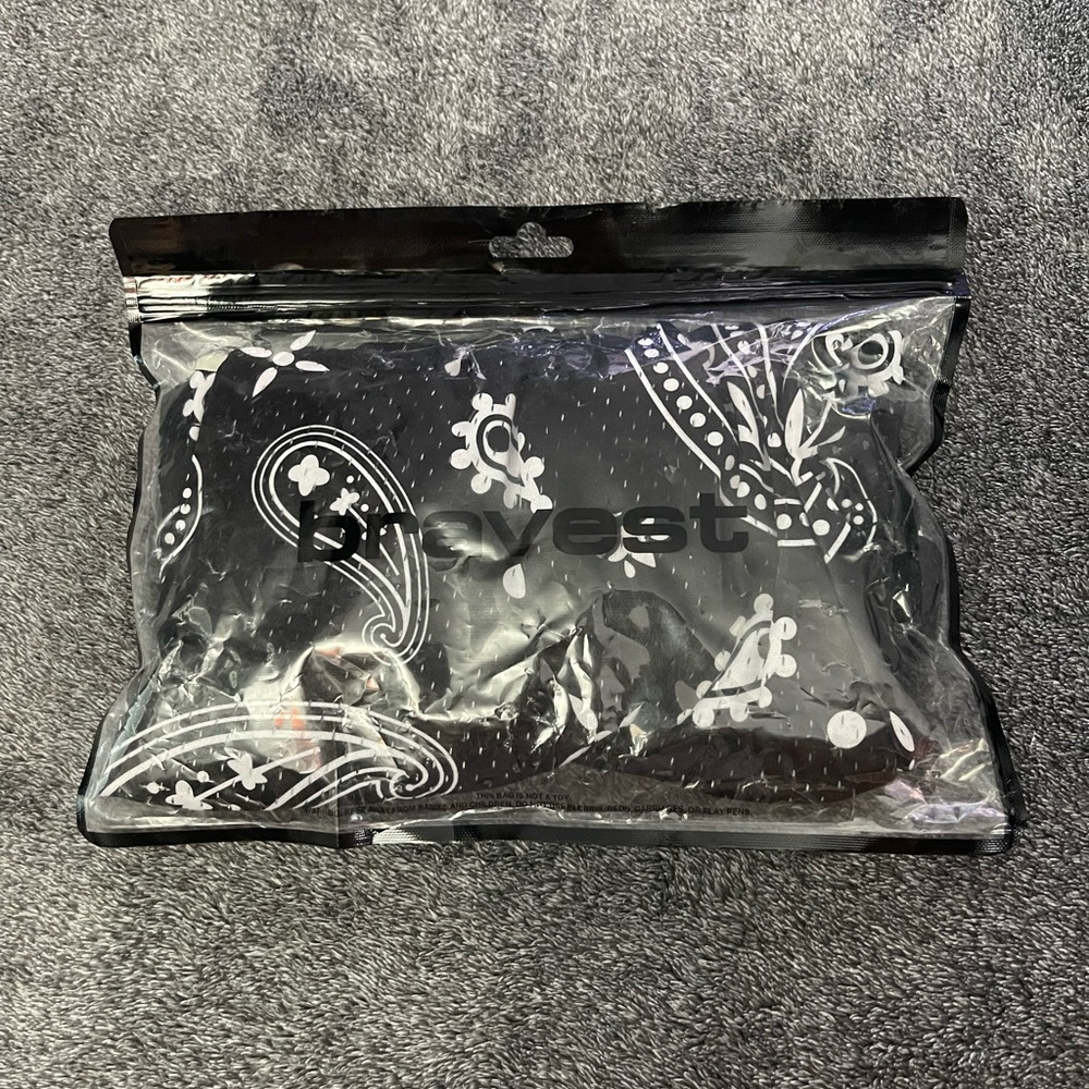 Bravest Black and White Paisley V3 Shorts